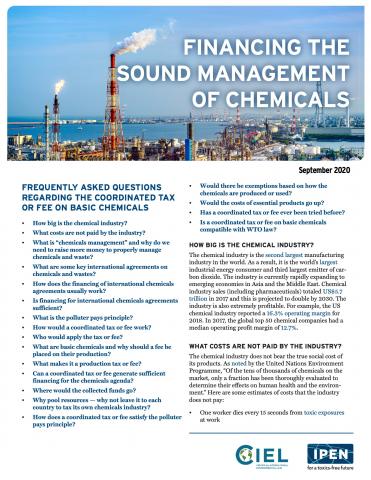 Financing the Sound Management of Chemicals FAQ